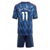 Arsenal Gabriel Martinelli #11 Bortaställ Barn 2025-26 Korta ärmar (+ Korta byxor)